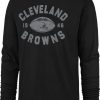 Shirts * | 47 Men'S Cleveland Browns Overcast Franklin Black Long Sleeve T-Shirt