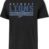 Shirts * | 47 Men'S Detroit Lions Black Franklin Stripe T-Shirt