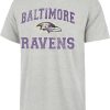 Shirts * | 47 '47 Men'S Baltimore Ravens Arch Franklin Grey T-Shirt