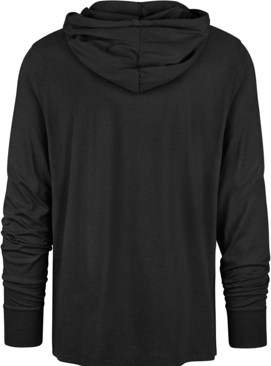 Shirts * | 47 Men'S Pittsburgh Steelers Field Franklin Black Long Sleeve Hooded T-Shirt