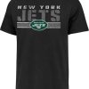 Shirts * | 47 Men'S New York Jets Black Stripe Franklin T-Shirt