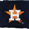 Body Bands * | Franklin Houston Astros Black 2.5 Wristbands For Unisex