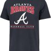 Shirts * | 47 Men'S Atlanta Braves Navy Reset Franklin T-Shirt