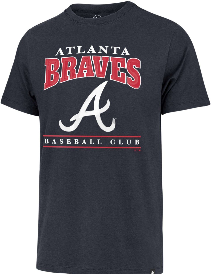 Shirts * | 47 Men'S Atlanta Braves Navy Reset Franklin T-Shirt