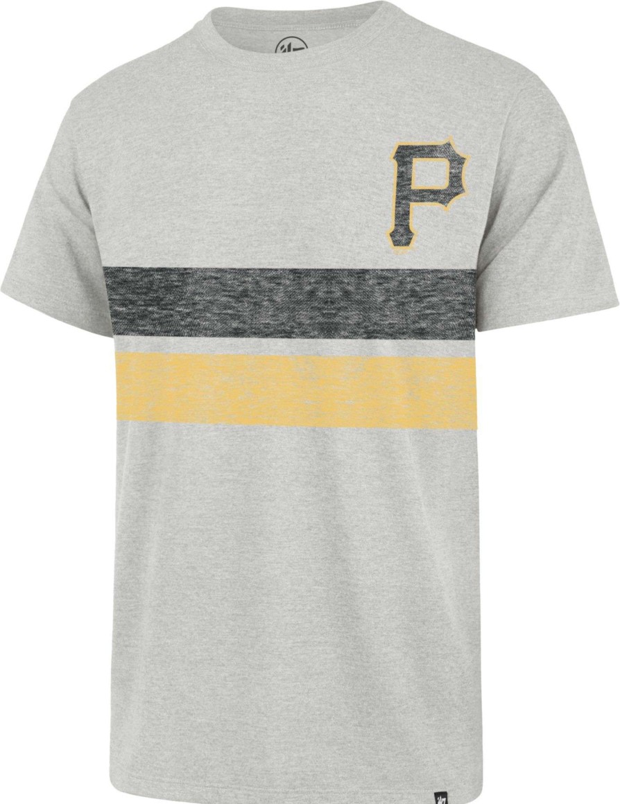 Shirts * | 47 Men'S Pittsburgh Pirates Gray Bars Franklin T-Shirt