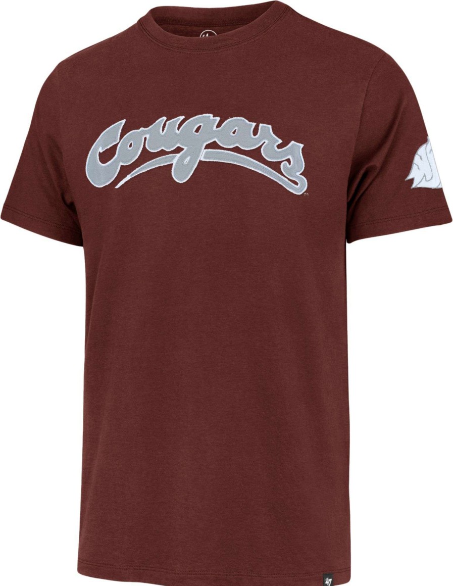 Shirts * | 47 '47 Men'S Washington State Cougars Red Franklin Fieldhouse T-Shirt