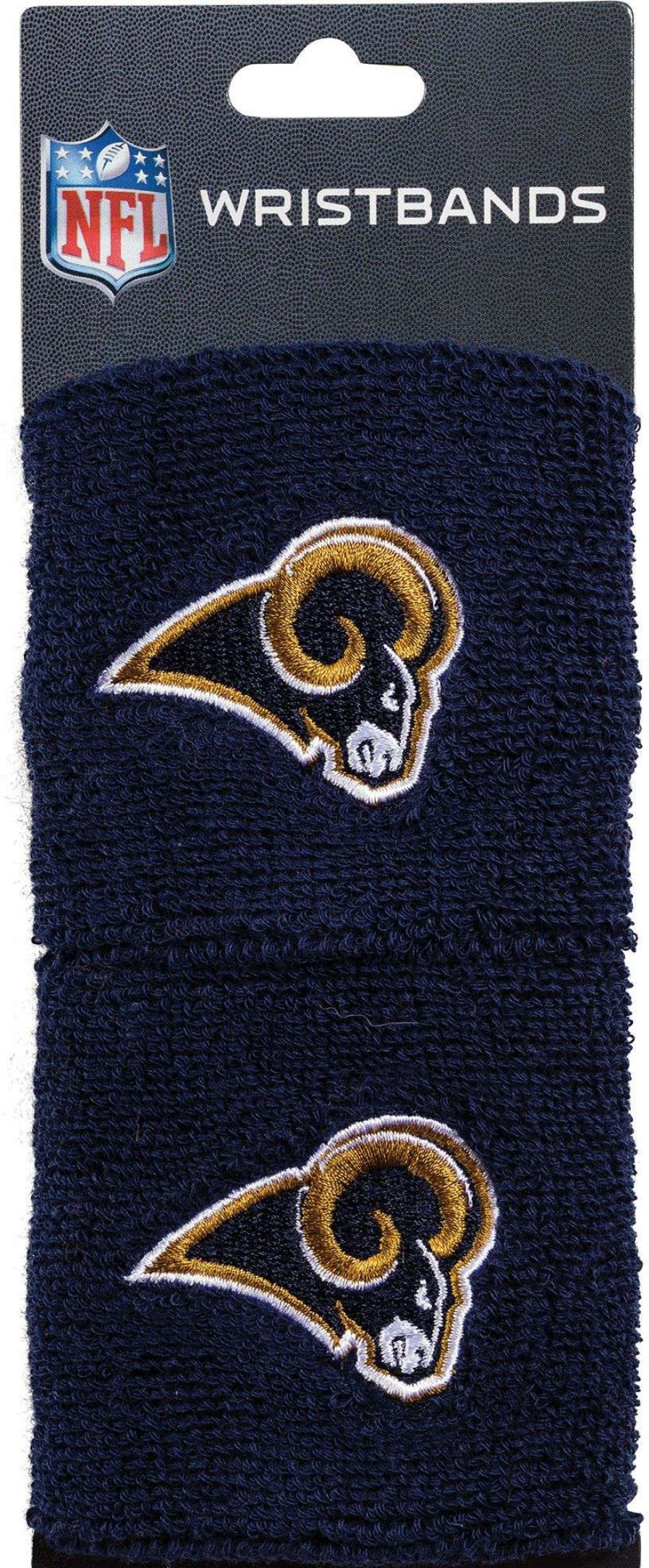 Body Bands * | Franklin Los Angeles Rams Embroidered Wristbands For Unisex