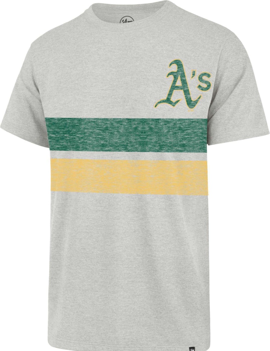 Shirts * | 47 Men'S Oakland Athletics Gray Bars Franklin T-Shirt