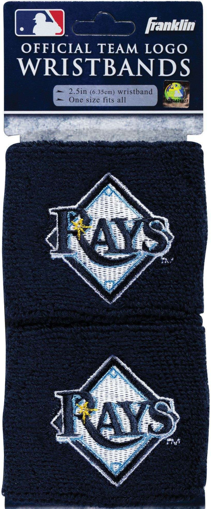 Body Bands * | Franklin Tampa Bay Rays Embroidered Wristbands For Unisex