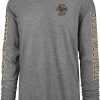 Shirts * | 47 '47 Men'S Boston College Eagles Grey Triple Threat Franklin Long Sleeve T-Shirt