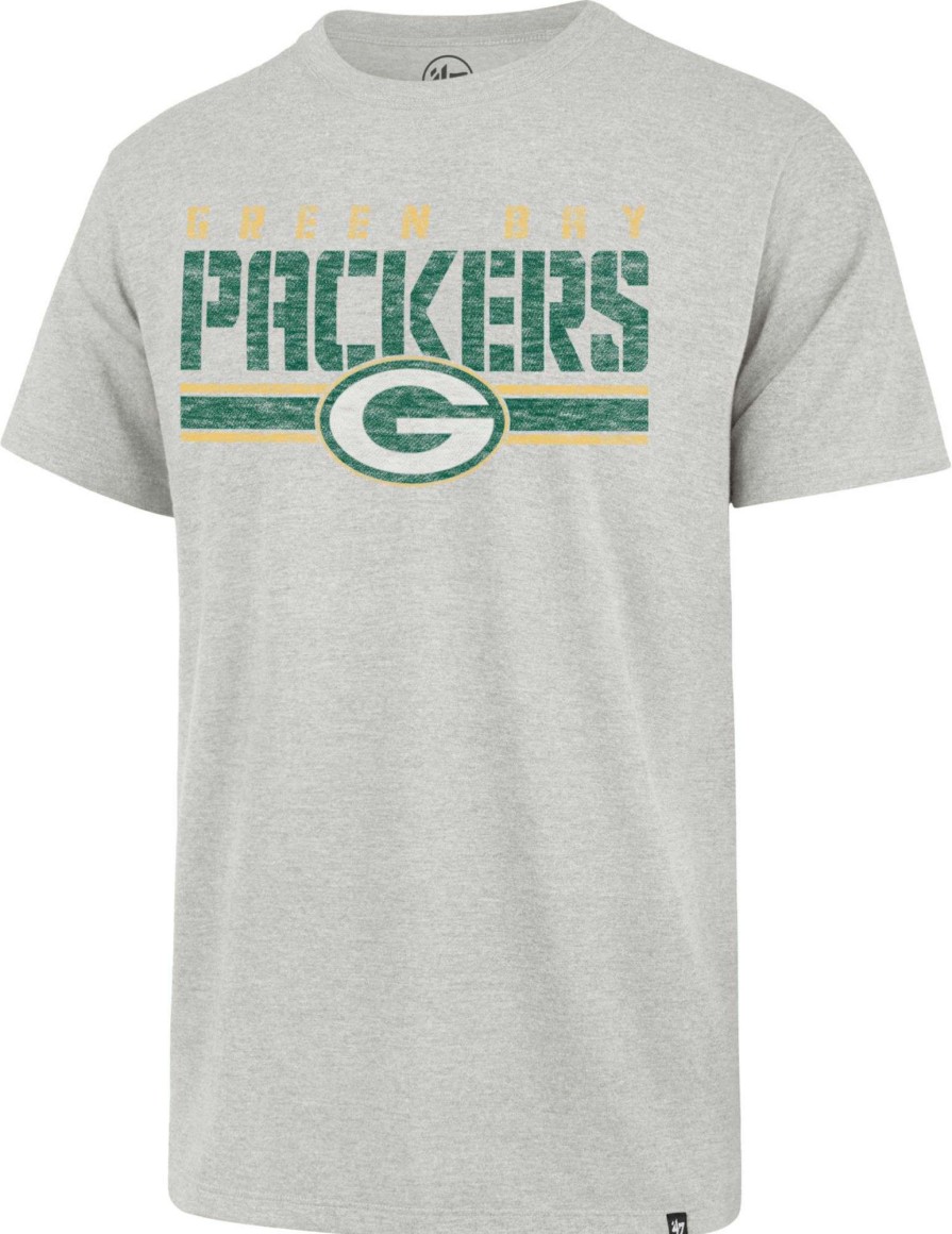 Shirts * | 47 Men'S Green Bay Packers Franklin Stripe Grey T-Shirt