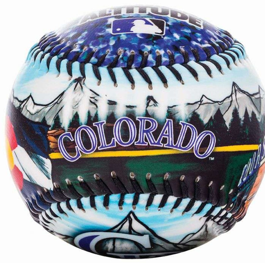 Baseballs * | Franklin Colorado Rockies Culture Baseball For Unisex