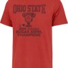 Shirts * | 47 '47 Men'S Ohio State Buckeyes Racer Red Playoff Franklin T-Shirt