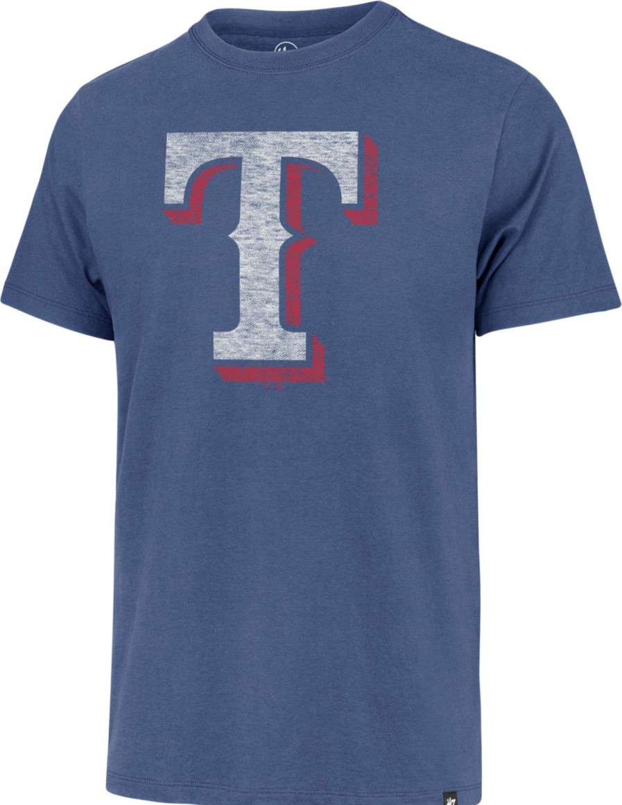 Shirts * | 47 Men'S Texas Rangers Blue Premium Franklin T-Shirt