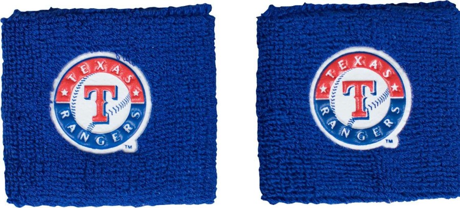 Body Bands * | Franklin Texas Rangers 2-Pack Of Wristbands For Unisex