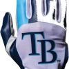 Gloves * | Franklin Tampa Bay Rays Youth Batting Gloves For Men