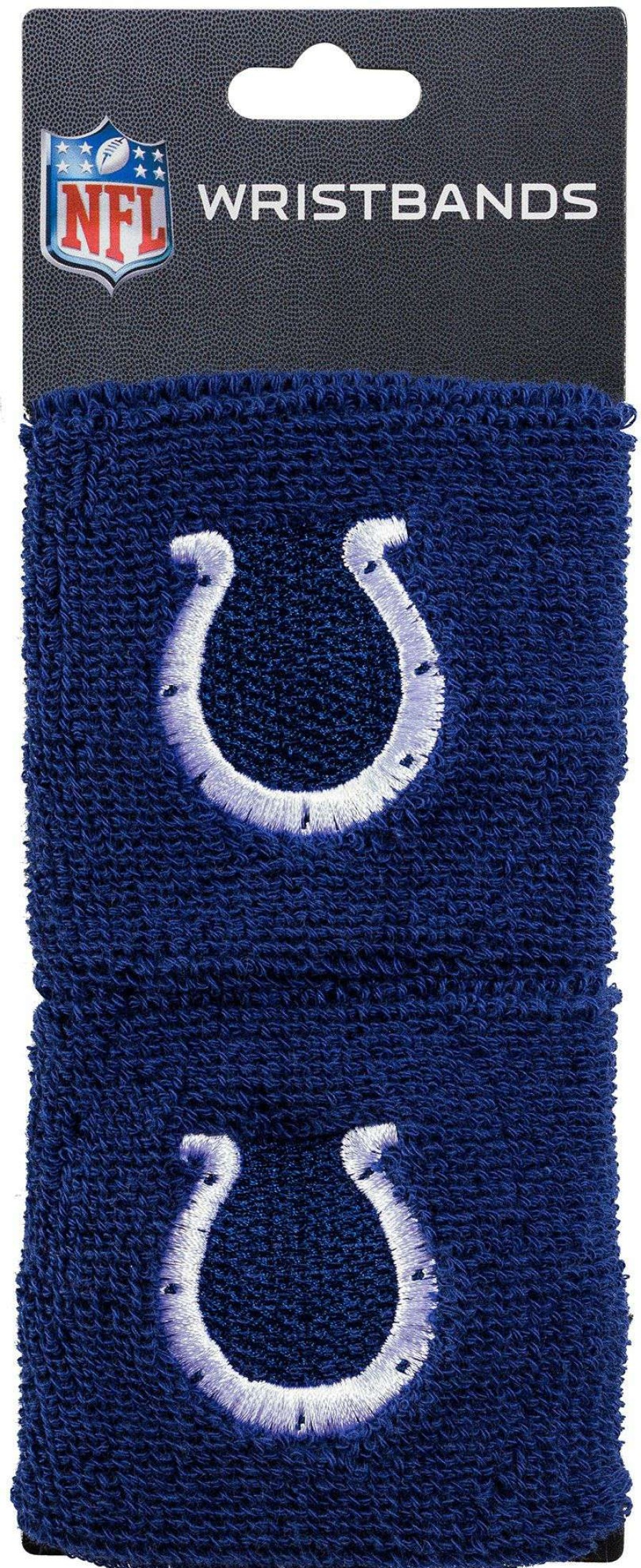 Body Bands * | Franklin Indianapolis Colts Embroidered Wristbands For Unisex