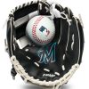 Baseball Gloves * | Franklin Youth Miami Marlins Teeball Glove And Ball Set For Unisex