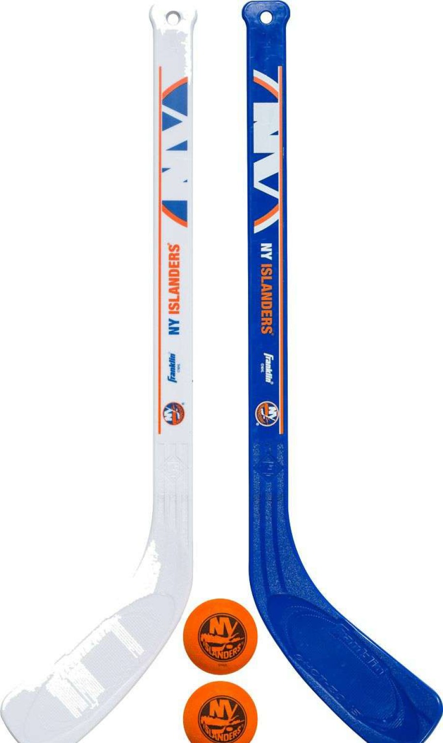 Mini HocNew Sets * | Franklin New York Islanders Mini Street Hockey Player Stick And Ball Set For Unisex