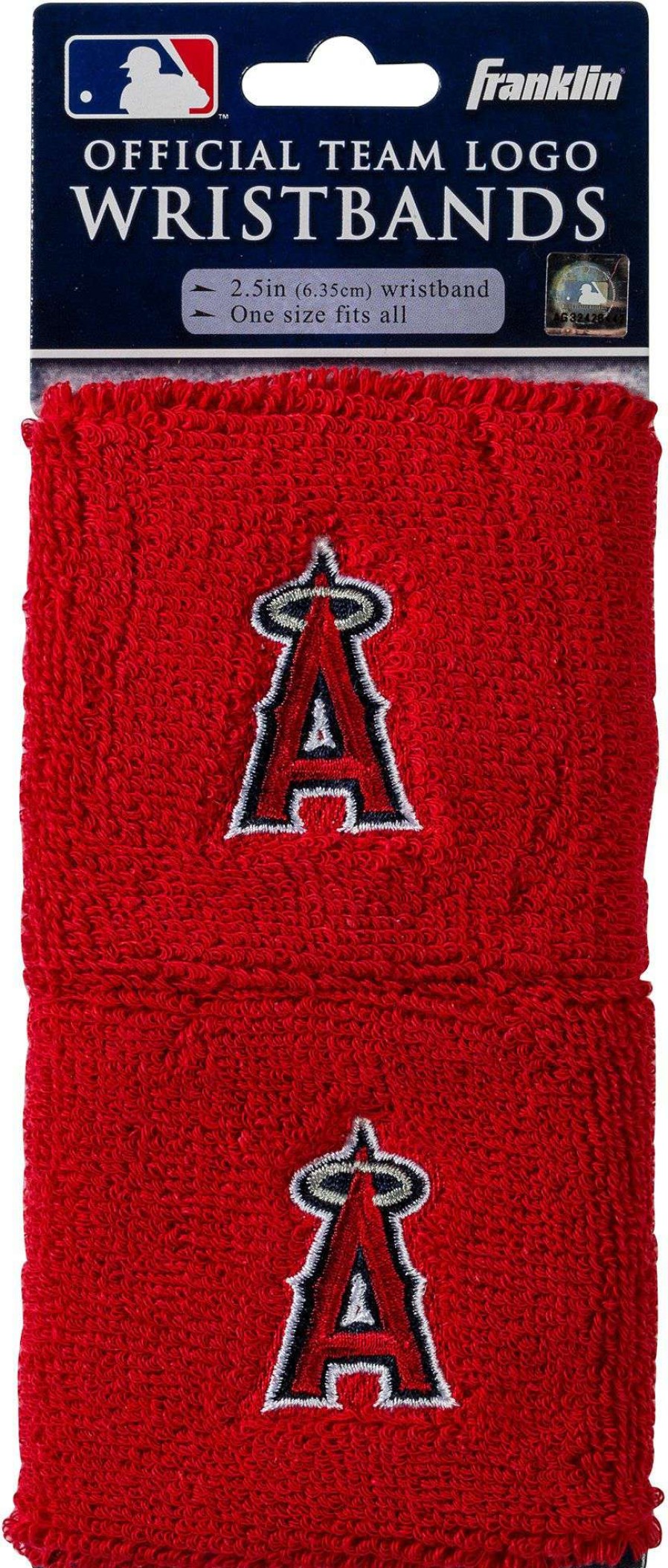 Body Bands * | Franklin Los Angeles Angels Embroidered Wristbands For Unisex