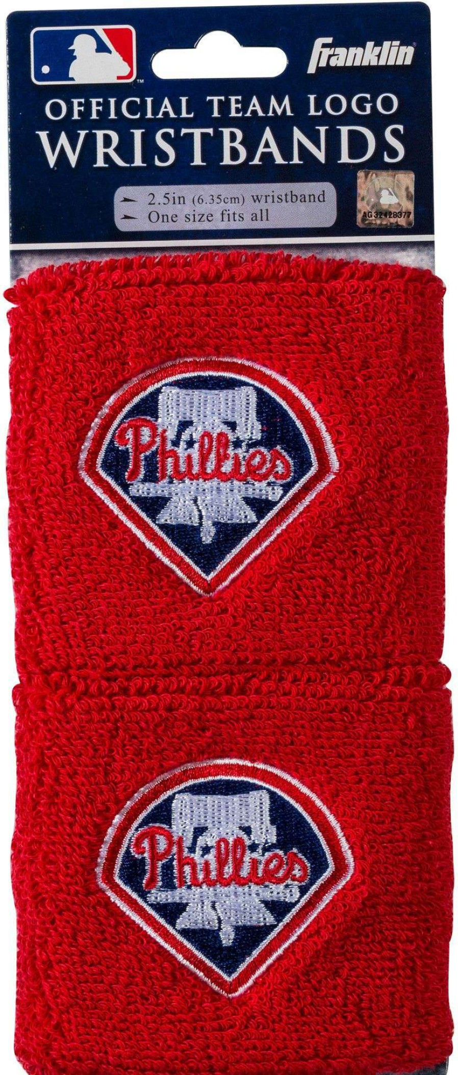 Body Bands * | Franklin Philadelphia Phillies Embroidered Wristbands For Unisex