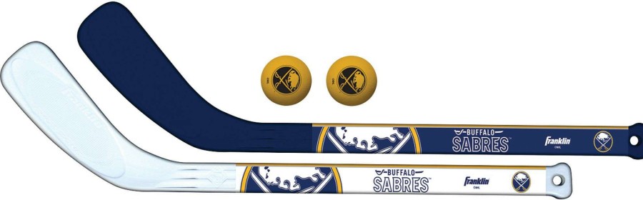 Mini HocClearance Sets * | Franklin Buffalo Sabres Mini Hockey Stick & Ball Set For Unisex