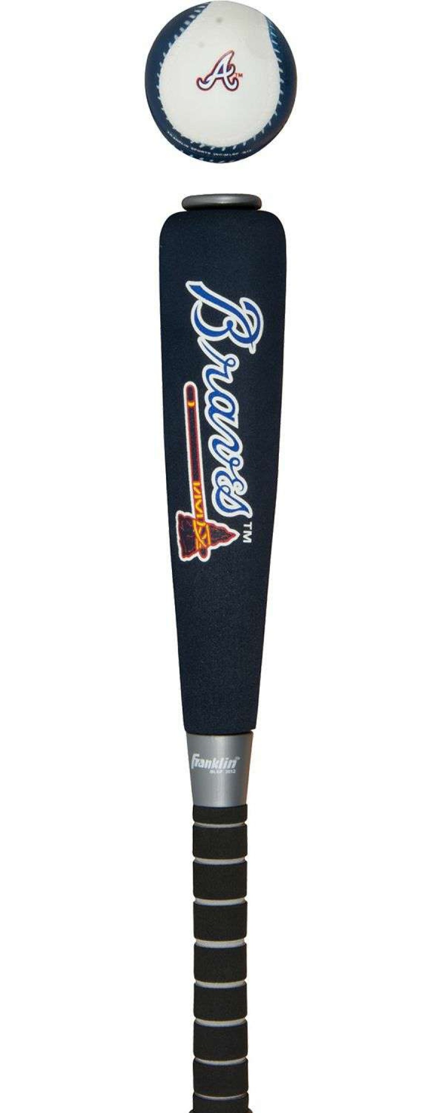 Toy Sports Games * | Franklin Atlanta Braves Jumbo Foam Bat And Ball Set For Unisex