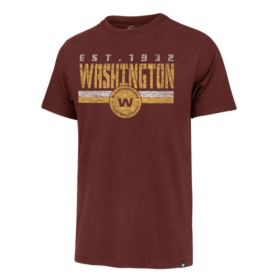 Shirts * | 47 Men'S Washington Football Team Red Franklin Stripe T-Shirt