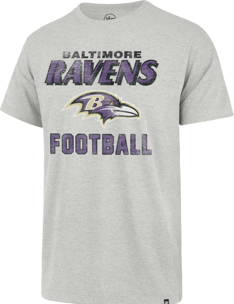 Shirts * | 47 Men'S Baltimore Ravens Dozer Franklin Grey T-Shirt