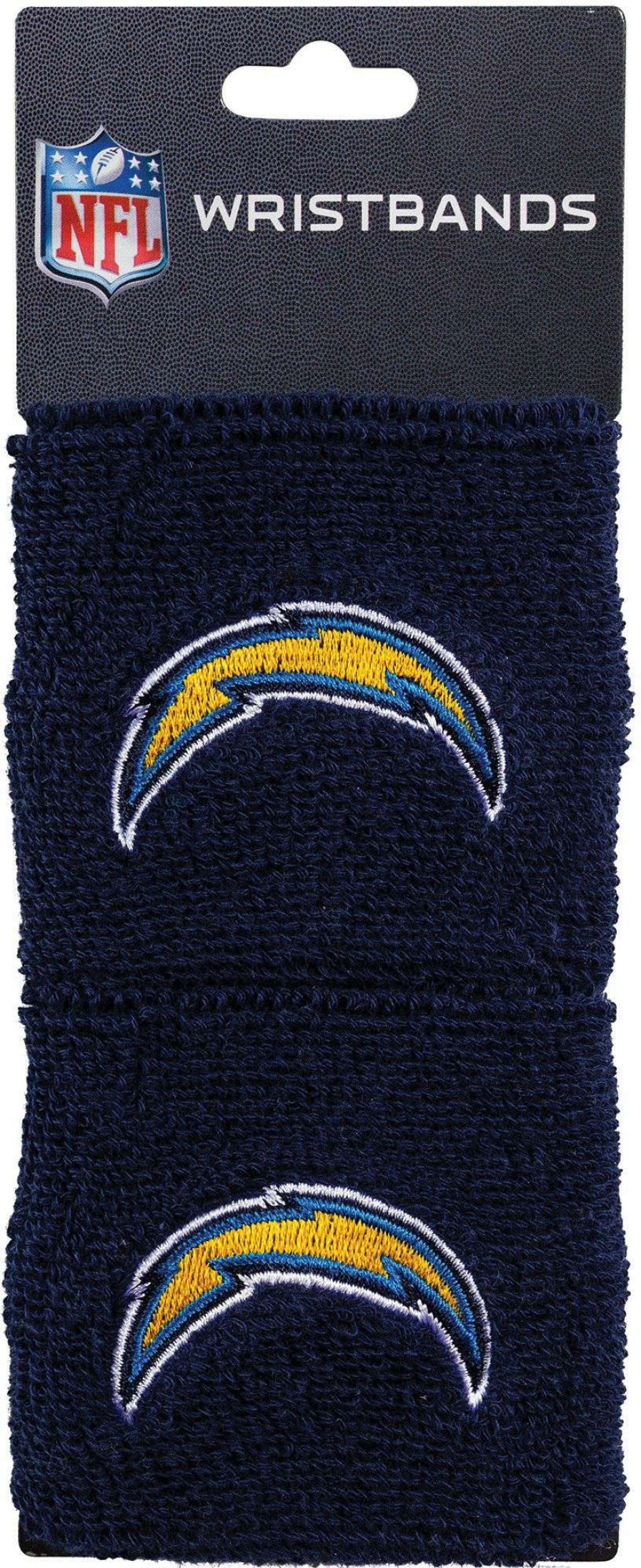 Body Bands * | Franklin Los Angeles Chargers Embroidered Wristbands For Unisex