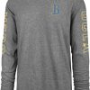 Shirts * | 47 '47 Men'S Ucla Bruins Grey Triple Threat Franklin Long Sleeve T-Shirt