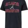 Shirts * | 47 Men'S Atlanta Braves Navy Arch Franklin T-Shirt