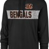 Shirts * | 47 Men'S Cincinnati Bengals Field Franklin Black Long Sleeve Hooded T-Shirt