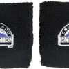 Body Bands * | Franklin Colorado Rockies Black 2.5 Wristbands For Unisex