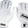 Batting Gloves * | Franklin Adult Natural Ii Batting Gloves For Men White/White