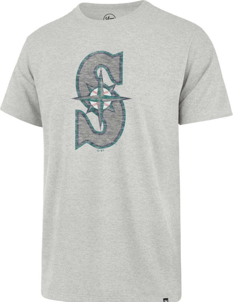 Shirts * | 47 '47 Men'S Seattle Mariners Grey Premium Franklin T-Shirt