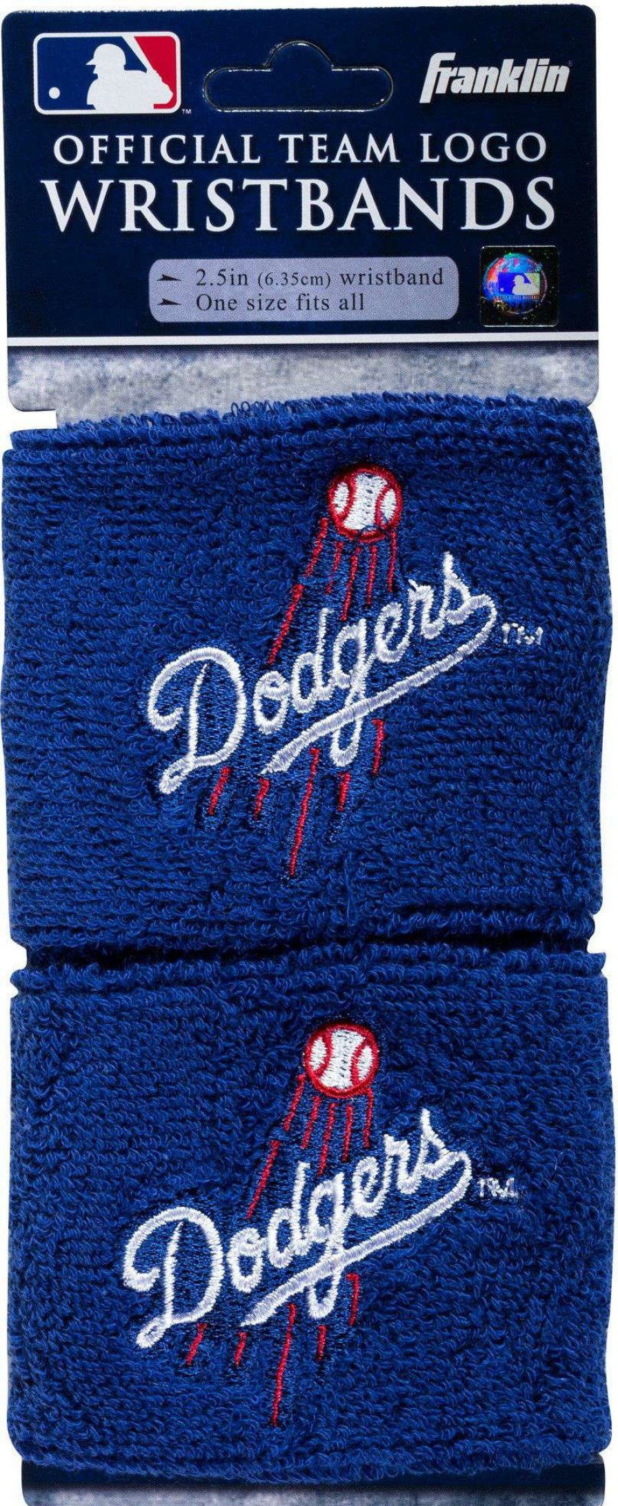 Body Bands * | Franklin Los Angeles Dodgers Embroidered Wristbands For Unisex