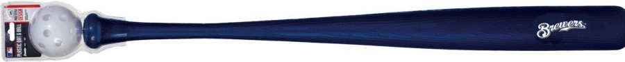 Toy Sports Games * | Franklin Milwaukee Brewers Plastic Bat & Ball Set For Unisex