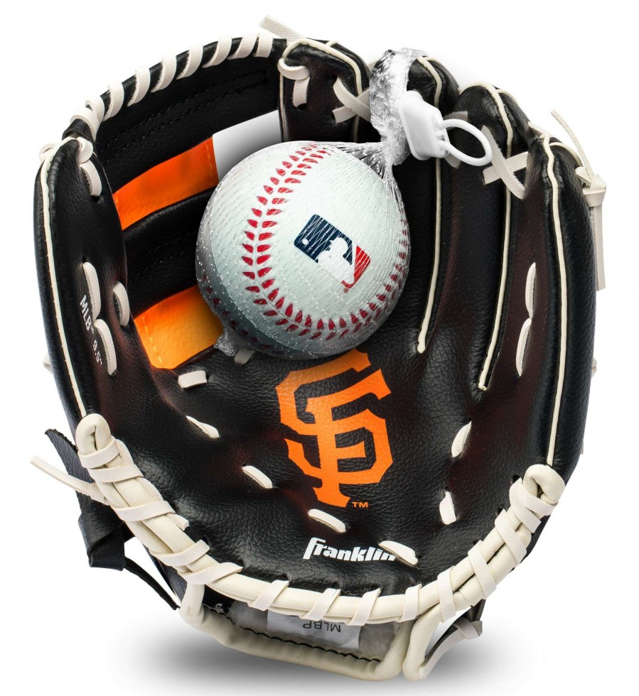 Baseball Gloves * | Franklin Youth San Francisco Giants Teeball Glove And Ball Set For Unisex