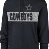 Shirts * | 47 47 Men'S Dallas Cowboys Field Franklin Navy Long Sleeve Hooded T-Shirt