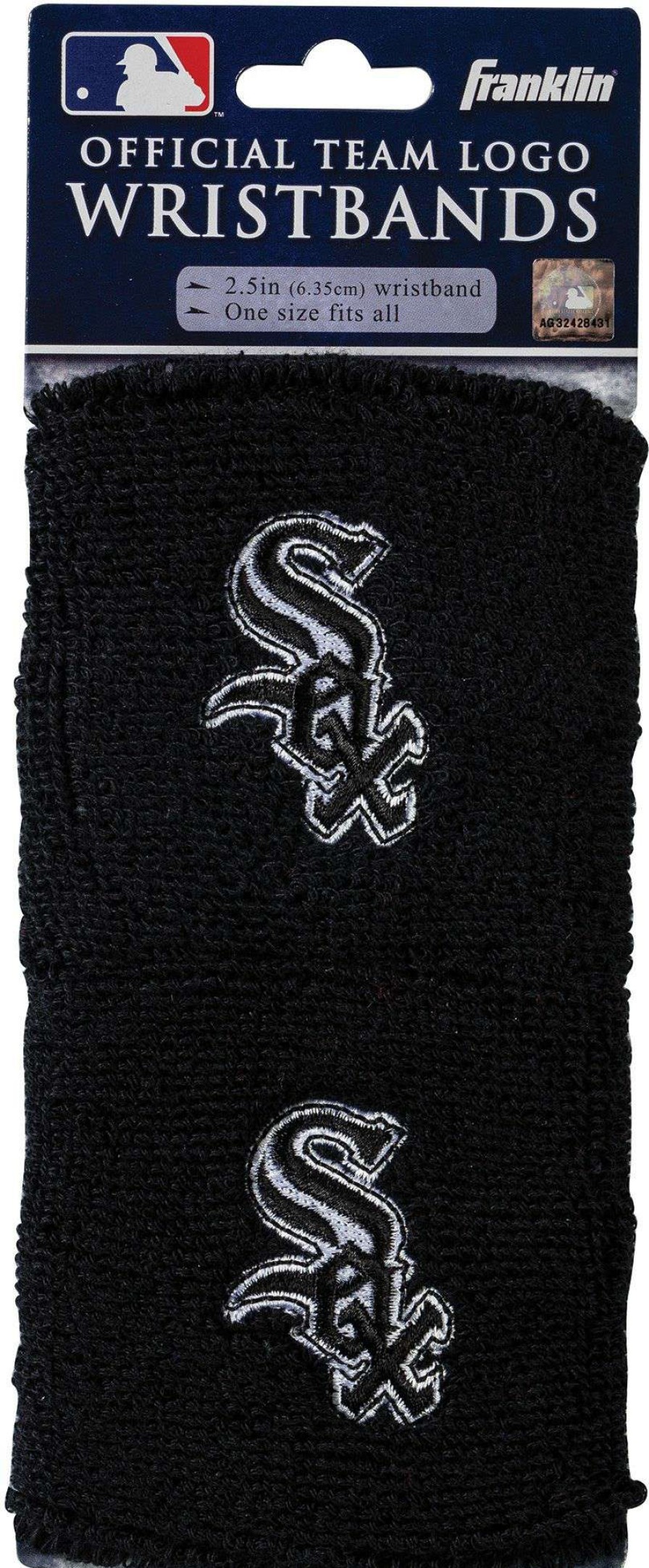 Body Bands * | Franklin Chicago White Sox Embroidered Wristbands For Unisex