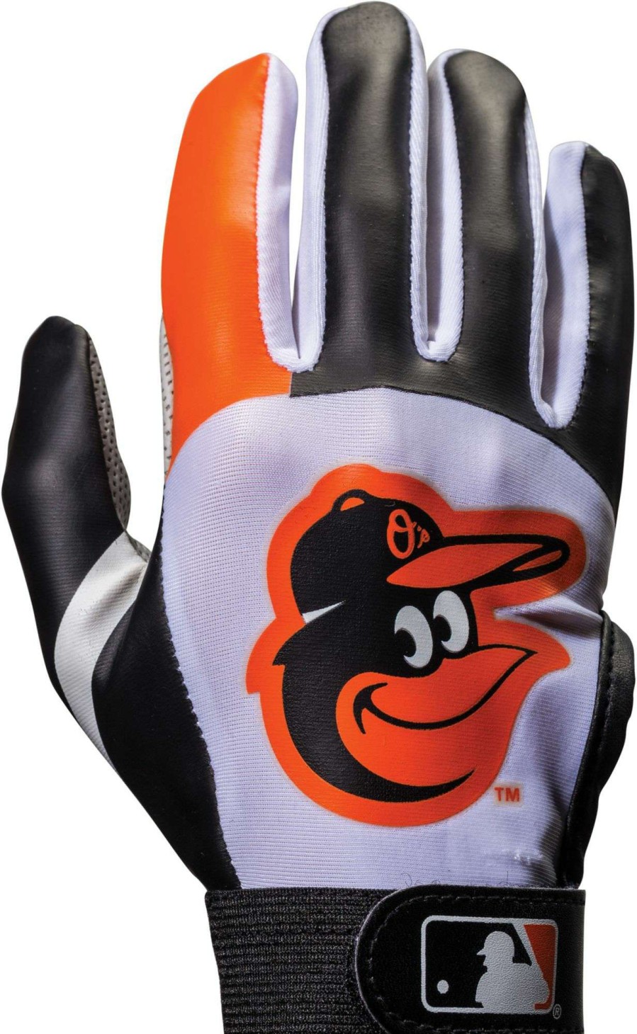 Gloves * | Franklin Baltimore Orioles Youth Batting Gloves For Men