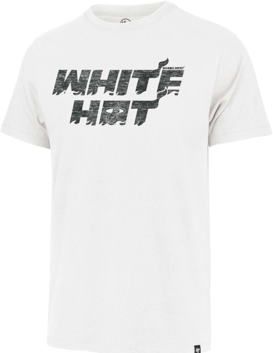 Shirts * | 47 '47 Men'S Miami Heat White Franklin T-Shirt