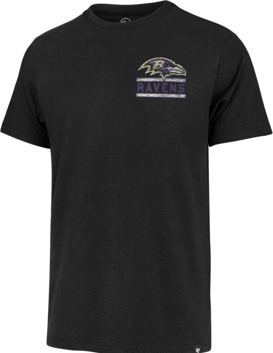 Shirts * | 47 Men'S Baltimore Ravens Open Field Franklin Black T-Shirt