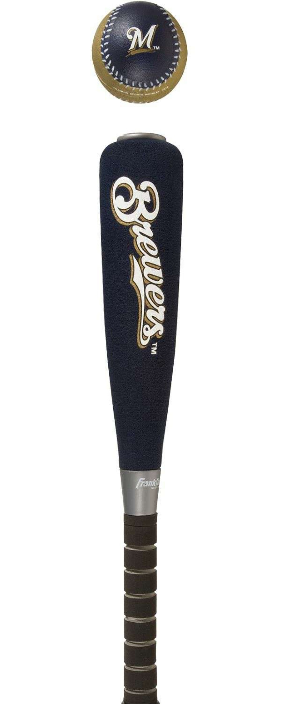 Toy Sports Games * | Franklin Milwaukee Brewers Jumbo Foam Bat And Ball Set For Unisex