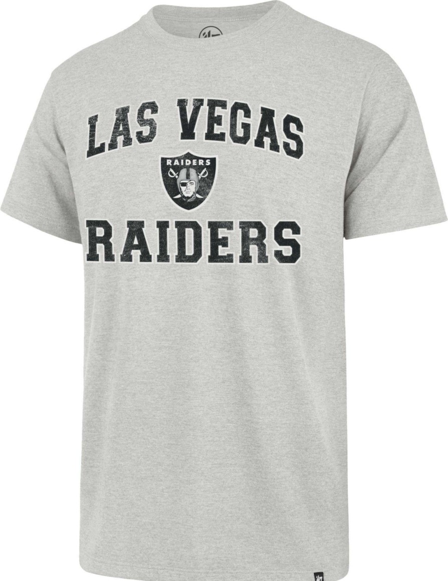 Shirts * | 47 '47 Men'S Las Vegas Raiders Arch Franklin Grey T-Shirt