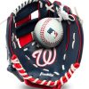 Baseball Gloves * | Franklin Youth Washington Nationals Teeball Glove And Ball Set For Unisex