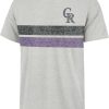 Shirts * | 47 Men'S Colorado Rockies Gray Bars Franklin T-Shirt