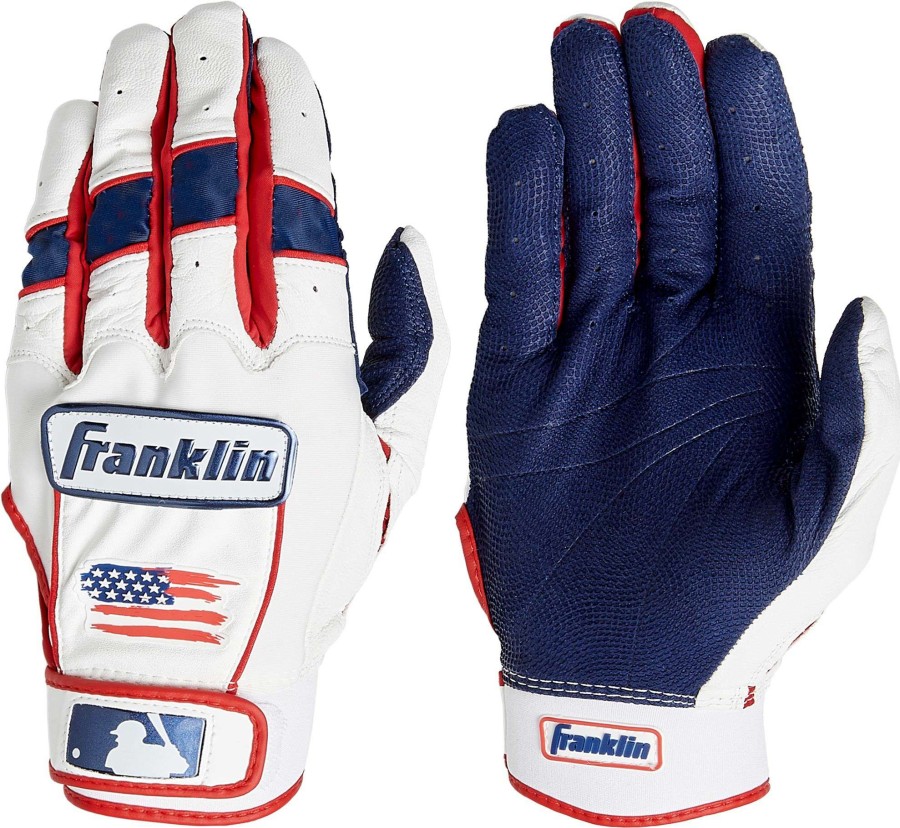 Batting Gloves * | Franklin Youth Cfx Pro Chrome Fourth Of July Batting Gloves For Boys' Red/White/Blue