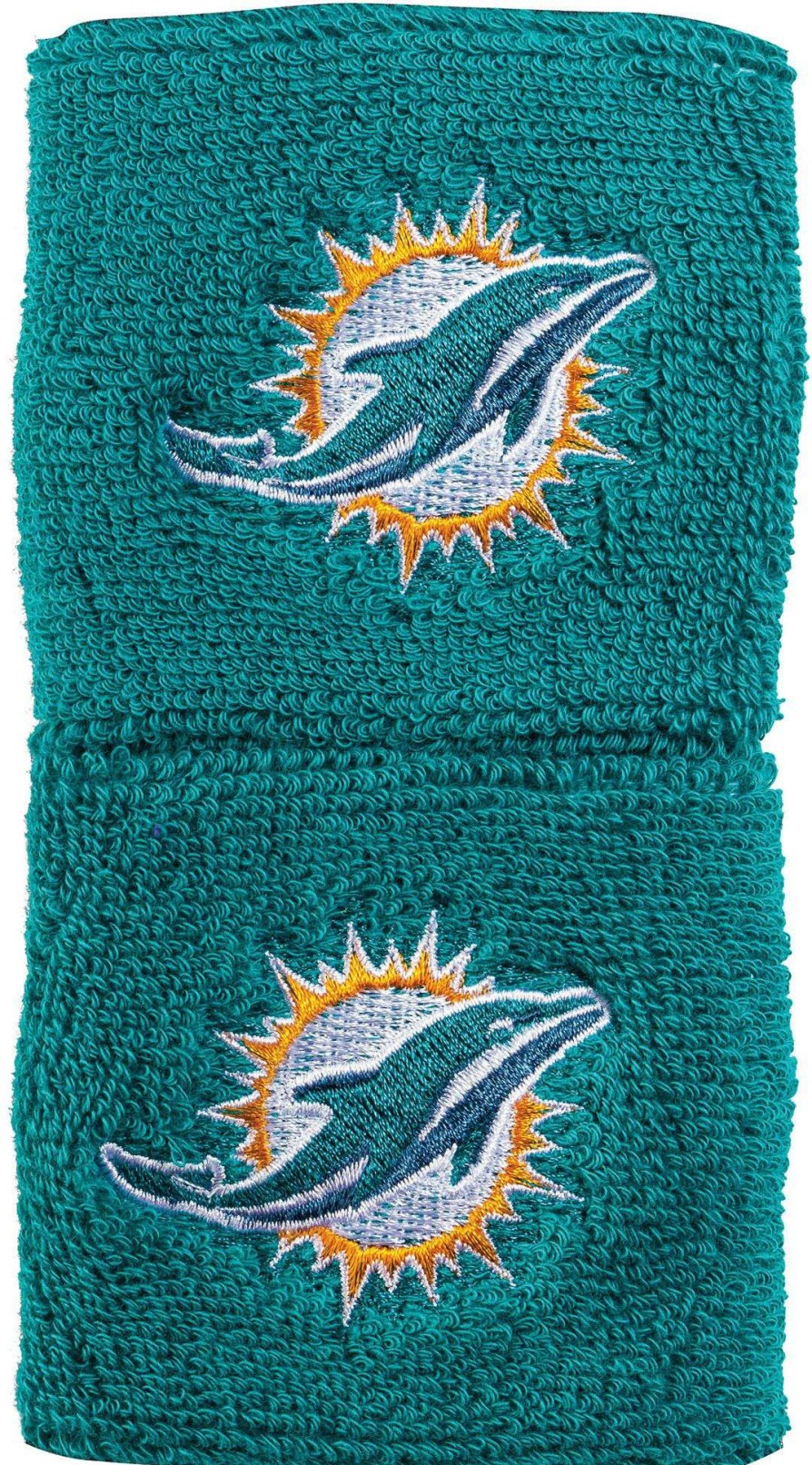 Body Bands * | Franklin Miami Dolphins Embroidered Wristbands For Unisex